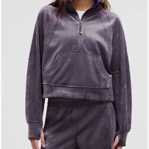 NWT Lululemon Purple velour scuba